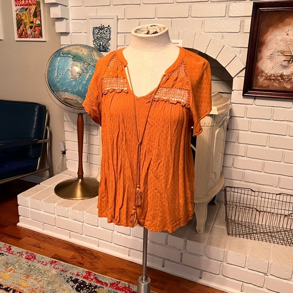 Mason & Belle Medium Orange Blouse - Picture 1 of 6